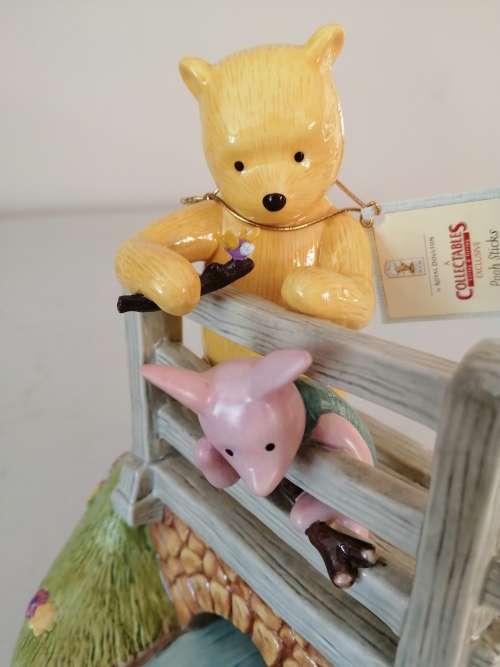 RARE POOH STICKS TABLEAU COLLECTABLES LIMITED EDITION WP 84 DISNEY ROYAL DOULTON