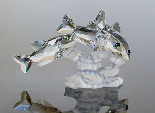 Swarovski Silver Crystal Three South Sea Fish