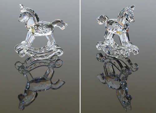 SWAROVSKI - RETIRED CRYSTAL Large Rocking Horse  *
