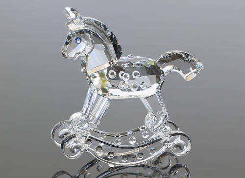 SWAROVSKI - RETIRED CRYSTAL Large Rocking Horse  *
