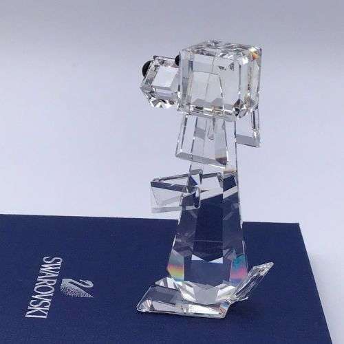 Swarovski Silver Crystal Dog Pluto Standing Retired