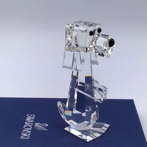 Swarovski Silver Crystal Dog Pluto Standing Retired