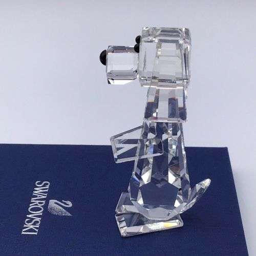 Swarovski Silver Crystal Dog Pluto Standing Retired