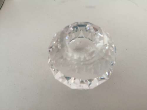 SWAROVSKI AUSTRIAN CRYSTAL ROUND CANDLEHOLDER #