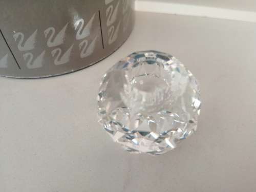 SWAROVSKI AUSTRIAN CRYSTAL ROUND CANDLEHOLDER #