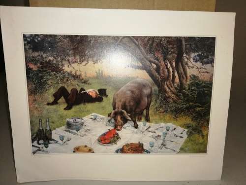 The Pigs Picnic William Weeks Print #