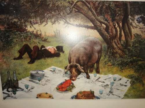 The Pigs Picnic William Weeks Print #