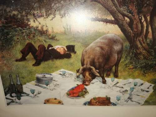 The Pigs Picnic William Weeks Print #