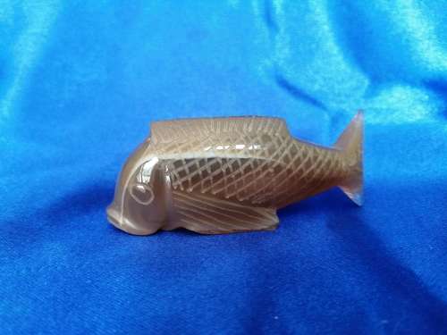 Stone /Glass Brown Goldfish