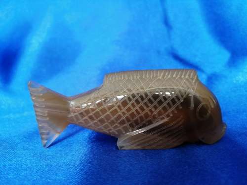 Stone /Glass Brown Goldfish