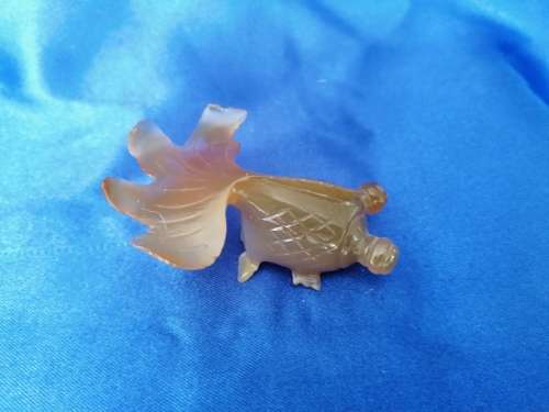 Stone /Glass Pinky Orange Goldfish