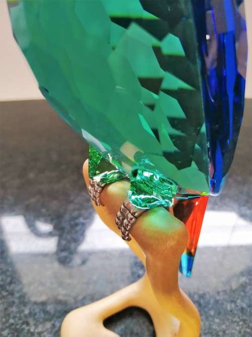 Swarovski Birds of Paradise Macaw Parrot Figurine Crystal Retired #