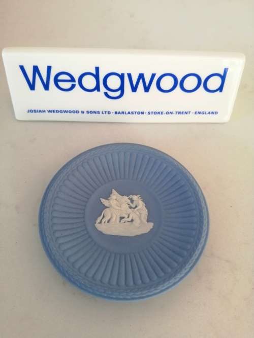 Vintage Wedgwood Jasper Blue Plate  #