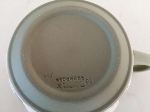 Vintage Wedgwood Jasper Sage Green Cup  #