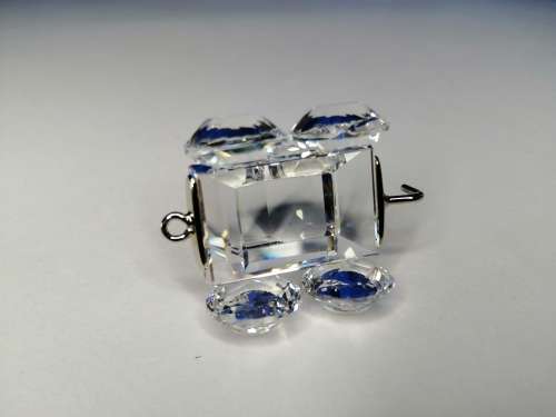 Swarovski Crystal Tender Car Express train