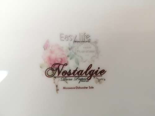 Italian Nostalgie Dore Papis Design Flower Plate