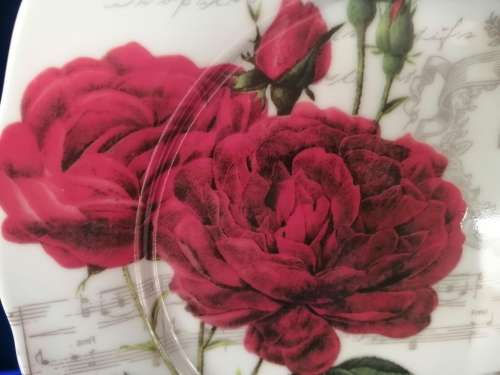Italian Nostalgie Dore Papis Design Flower Plate
