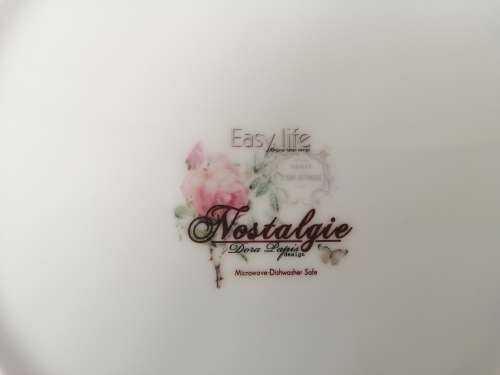 Italian Nostalgie Dore Papis Design Flower Plate