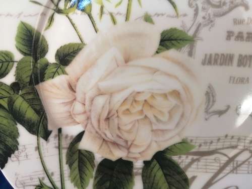 Italian Nostalgie Dore Papis Design Flower Plate