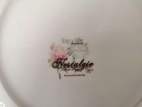 Italian Nostalgie Dore Papis Design Flower Plate