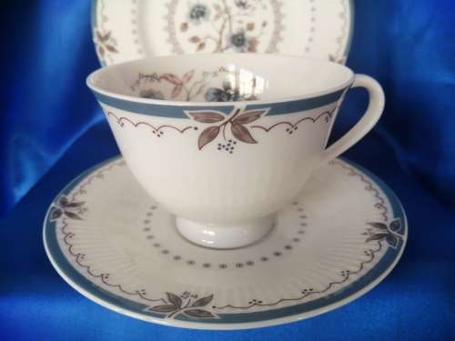 Vintage Royal Doulton Old Colony Cup Saucer and Side Plate Trio