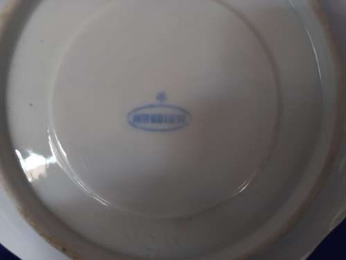 Antique Meissen Tea Cup Saucer Plate Carl Teichert Circa 1882-1929