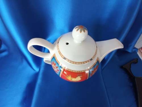Arthur Wood Dawn Teapot and Tea Cup Tea for One Chicken Floral Stack - KEY P4