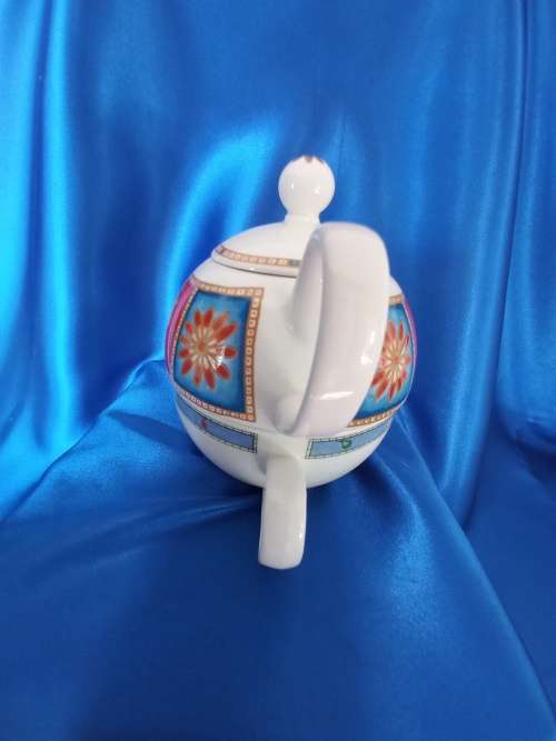 Arthur Wood Dawn Teapot and Tea Cup Tea for One Chicken Floral Stack - KEY P4