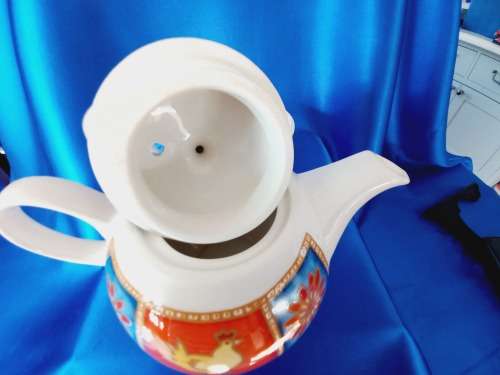 Arthur Wood Dawn Teapot and Tea Cup Tea for One Chicken Floral Stack - KEY P4