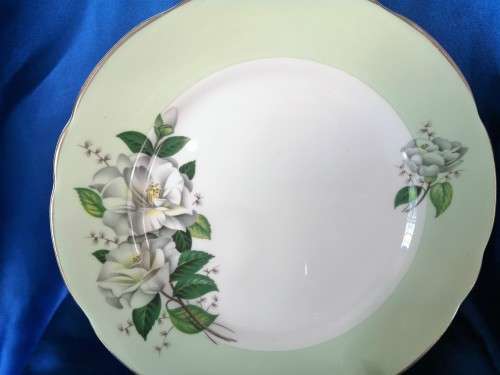 Vintage Royal Stafford English China Trio Tea Cup Saucer Plate  HARLEQUIN ROSES