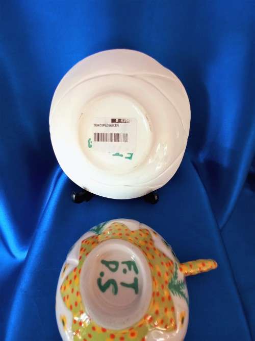 Stunning Hand Painted Cup and Saucer