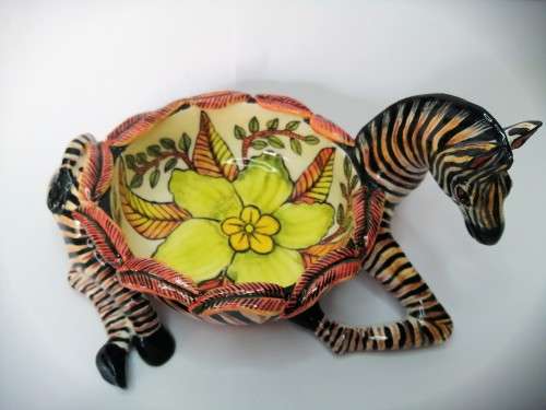 Ardmore Stunning Zebra Ramekin Superb Detail #
