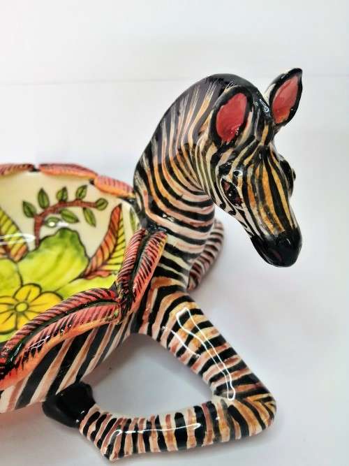 Ardmore Stunning Zebra Ramekin Superb Detail #