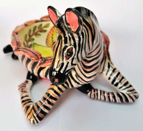 Ardmore Stunning Zebra Ramekin Superb Detail #