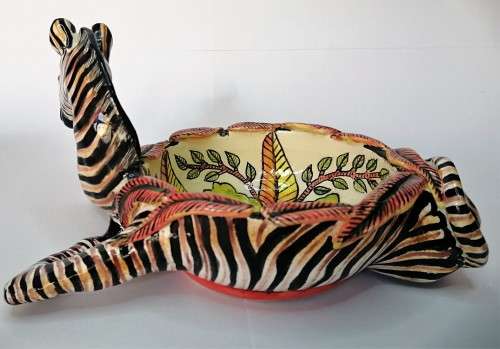 Ardmore Stunning Zebra Ramekin Superb Detail #