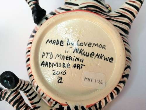 Ardmore Stunning Zebra Ramekin Superb Detail #