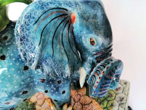 Ardmore Stunning Elephant Candle Holder Superb Detail (a) #