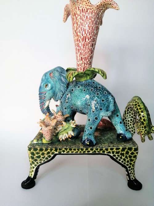 Ardmore Stunning Elephant Candle Holder Superb Detail (b) #
