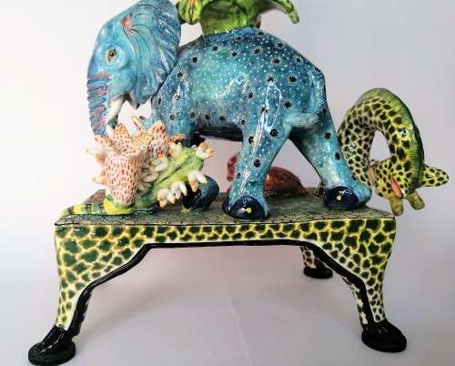 Ardmore Stunning Elephant Candle Holder Superb Detail (b) #