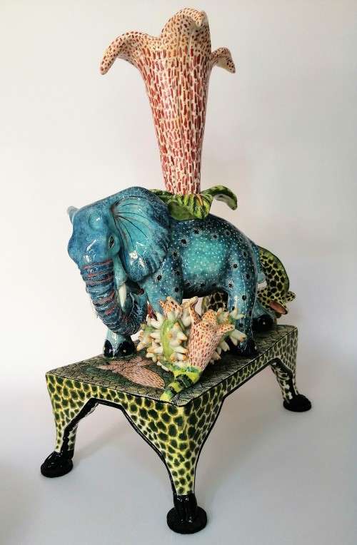 Ardmore Stunning Elephant Candle Holder Superb Detail (b) #
