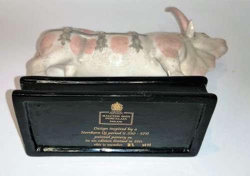 Halcyon Days figurine of a Ox from the Northan Qi period , limited edition of only 250 worldwide