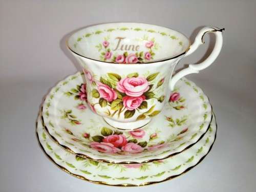 Royal Albert June Flower Of The Month June Roses Trio