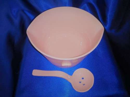 Pink Pottery Ice Bowl and Spoon by MUD