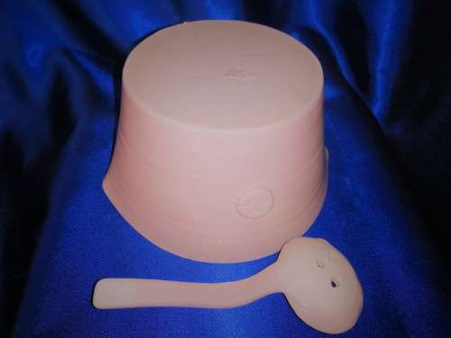 Pink Pottery Ice Bowl and Spoon by MUD