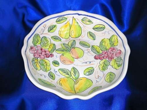 Hand Painted Dish by Mano Maiolica Ceramics