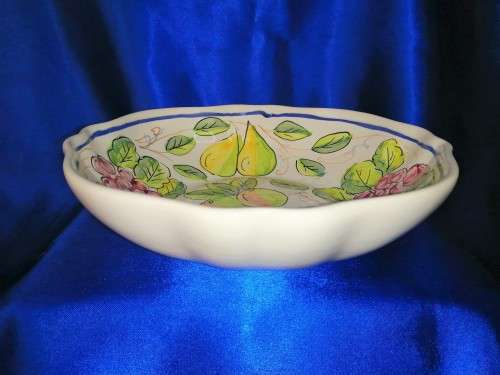 Hand Painted Dish by Mano Maiolica Ceramics