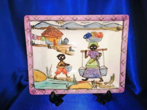 African Oblong Dish by Wendy Hower Cape Town