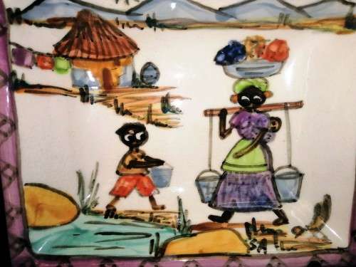 African Oblong Dish by Wendy Hower Cape Town