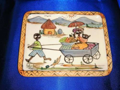 African Oblong Dish by Wendy Hower Cape Town