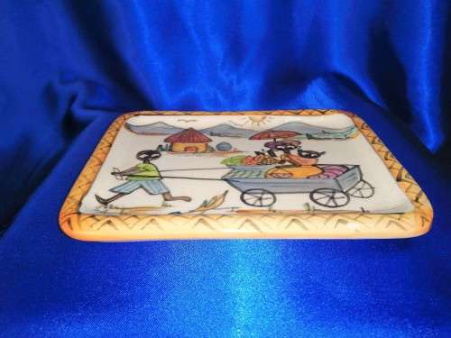 African Oblong Dish by Wendy Hower Cape Town